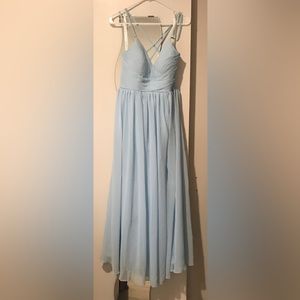 Azazie Jeanna Sky Blue Dress Gown, Bridesmaid Dress, Prom Dress, Eveningwear